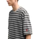 Ami Alexandre Mattiussi Striped Crewneck T-Shirt