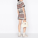 Christian DIOR Pre Owned Plaid Tweed Skirt