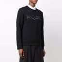 Alexander McQueen Sweatshirts Black Crew Neck Moderate Regular