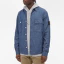 STONE ISLAND Shirts Blue Lapel Moderate Other