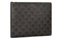 CELINE Triomphe Cow Clutch Regular Black