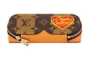 LOUIS VUITTON NIGO Collaboration Cow Canvas Eyeglass Pouch Large Brown