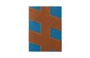 HERMES H Tag Barenia With Epsom Calfskin Passport Holder Light Yellow Umber/Greek Blue