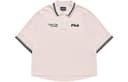 FILA FUSION Polo Shirts Dirty Peach Pink Polo Collar Moderate Straight Fit