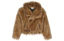 SAINT LAURENT FW22 Fur Coat Brown