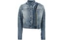 Y/Project Denim Jackets Light Blue Stand Collar Moderate Straight Fit
