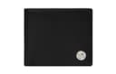VERSACE MEDUSA BIGGIE Smooth Finish With Cow Wallet Black & Silver