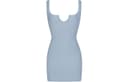 Skims SS24 RAW EDGE SLIT FRONT MINI DRESS Dress DENIM/Denim