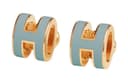 HERMES POP H Earrings Gold