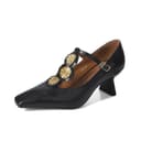 Echo&yolo Sheepskin Chunky Heel 6m