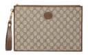 GUCCI Interlocking Canvas With Clutch Ebony