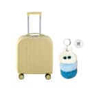 YIKU ABS+PC Trolley Bag 18 Inch Dogwood Powder/mint Green/black/grain White/yellow