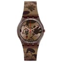 SWATCH 34mm Coffee Watch SO28Z701