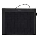 FERRAGAMO Calfskin Textile Clutch Black