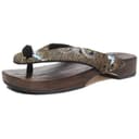 ONIARAI Flip Flops Black Gold