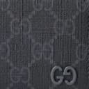 GUCCI Upreme Canvas Card Holder Dark Gray