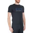 EMPORIO ARMANI T Shirts Night Blue Crew Neck Moderate Straight Fit