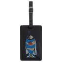 HERMES Swift Calfskin Luggage Tag Bag Accessory 3Y Caban Black Tweed & Navy Blue