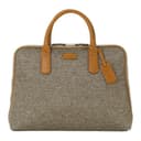 SAMSONITE Nylon Portable Briefcase Medium Tan