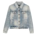 SAINT LAURENT Boyfriend Denim Jacket Hilton Sky Blue