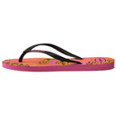 Havaianas Slim Summer Quick Dry Flip Flops Pink Orange Black