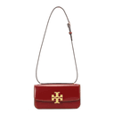 TORY BURCH Tory Burch Eleanor Cow Envelope Bag, Shoulder Bag Small Brick Red
