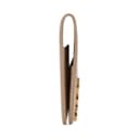 SAINT LAURENT Cow Passport Holder Dark Toffee Brown