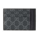 GUCCI GG Emblem Fabric Card Holder Black