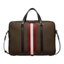 BALLY Code Nylon Portable One Shoulder Crossbody Briefcase Green