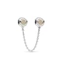 Pandora 925 Sterling Silver Synthetic Cubic Zirconia 14K Gold Accessories