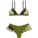 Victoria's Secret Set Green Polka Dot