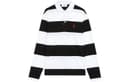 AMIPARIS Polo Shirts Black/White Polo Collar Moderate Straight Fit