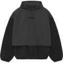 Fear Of God Essentials front logo patch panelled hoodie