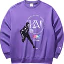 Anta Sports Life Collection Sweatshirt Fluorescent Grape Purple
