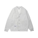 Aape By *A Bathing APE® Logo patch Mélange effect Jersey Cardigan