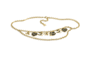 CHANEL Logo Hanging Sign Waist Chains Gold