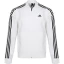 Adidas Jackets White Baseball Collar Moderate Straight Fit