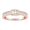 Apm Monaco 18K Gold, 925 Sterling Silver, Synthetic Cubic Zirconia Alloy Rings Rose Gold