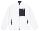 PUMA T7 Fleece Jackets White Stand Collar Thickened