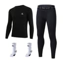 PEAK Fitness Sets Crew Neck Thickened Fleece Lined