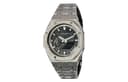 CASIO Custom Collection Quartz Movement Stainless Steel Strap Watch Black Dial