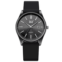 361° Quartz Movement Silicone Strap Watch Black Dial