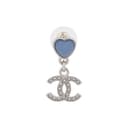 CHANEL Heart Shaped Design Earrings
