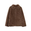 ELLE Furs Coffee Lapel Moderate