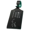LONGCHAMP Cow Luggage Tag Black & Green