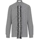 PRADA Shirts Black Lapel Moderate Straight Fit