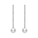 MIKIMOTO 18K White Gold Earrings White/Silver