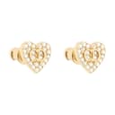 DIOR Crystal Stud Earrings Gold/Silver