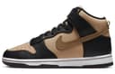 Nike Dunk High LXX 'Black Flax' Comfortable High Brown Black