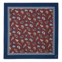 NOAH Cotton Headwraps Marine Blue/Burgundy